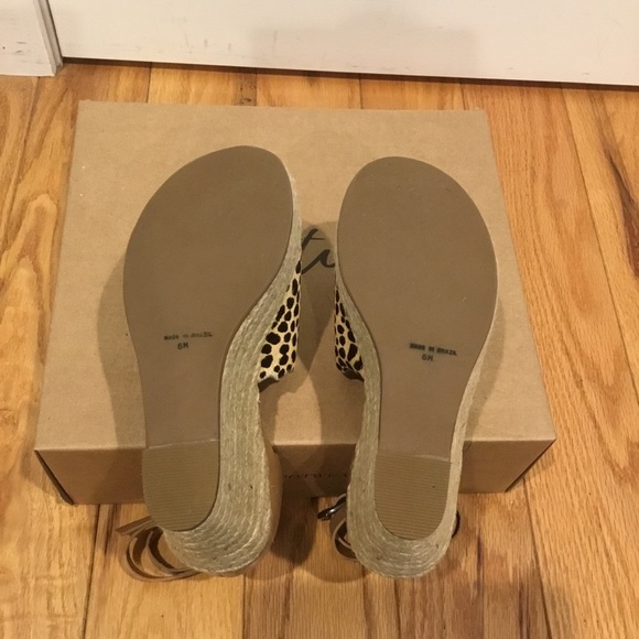 NEW Matisse Roma Espadrille Wedge Cheetah Print - Picture 6 of 8